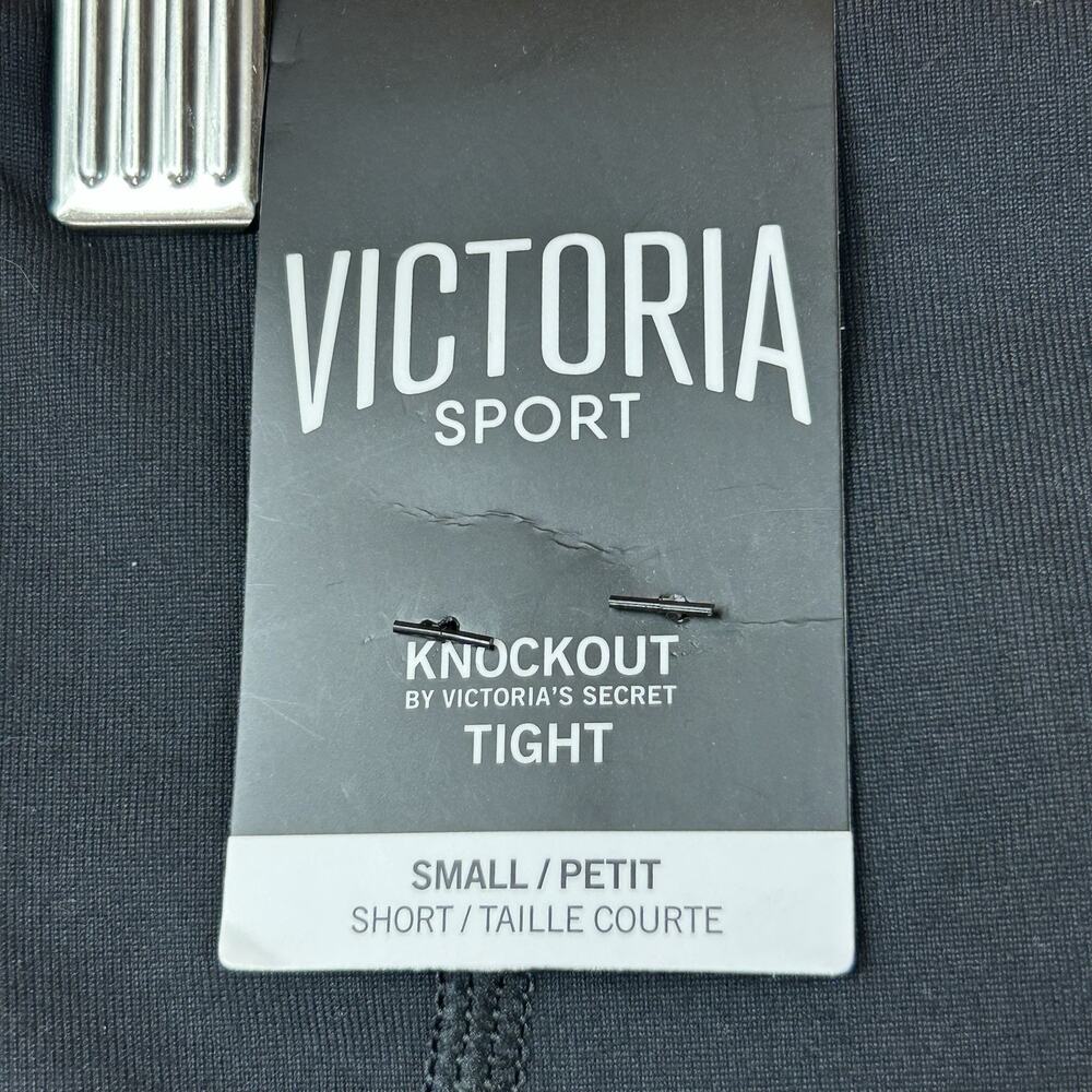 Victoria‎ Sport Leggings Womens Small Black Drawstring Waist Hidden Pocket New - Picture 7 of 10